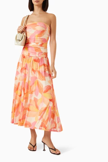 Solana Midi Dress in Mesh