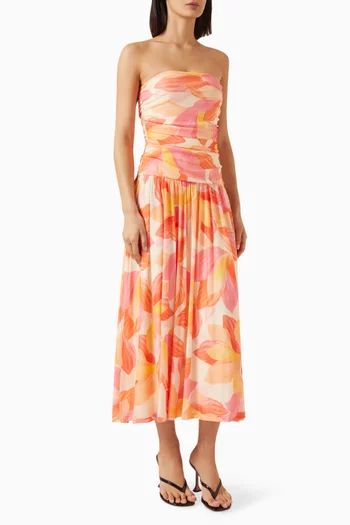 Solana Midi Dress in Mesh