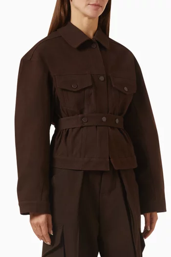 Oslo Cinched Jacket in Cotton