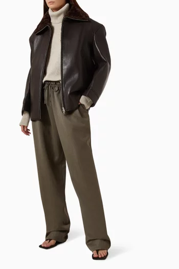 Finn Elastic Pants in Wool