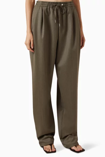 Finn Elastic Pants in Wool