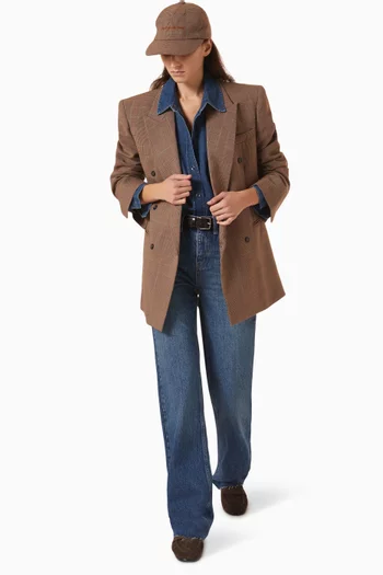 Monterey Structured Blazer in Virgin Wool