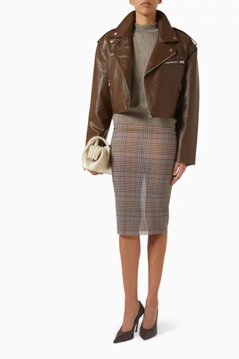 Daphne Crop Biker Jacket