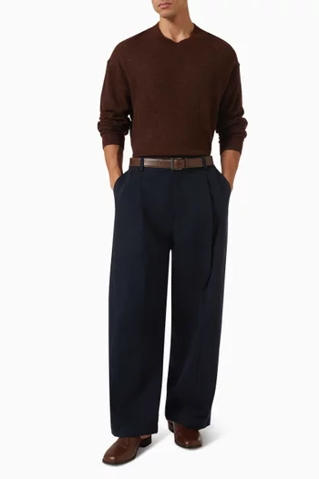 Picco Slim-fit Crew-neck Sweater in Alpaca-blend