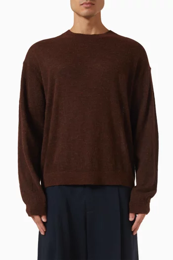 Picco Slim-fit Crew-neck Sweater in Alpaca-blend