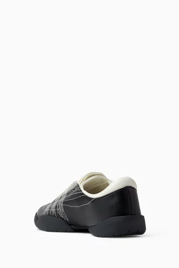 Regu Embroidered Sneakers in Leather