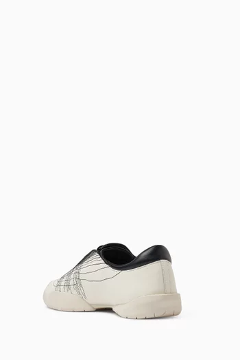 Regu Embroidered Sneakers in Leather