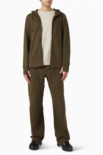 Diagonal Raised Goggle Zip Sweatshirt in Fleece
