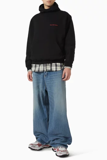 Gradient High-collar Hoodie in Fleece