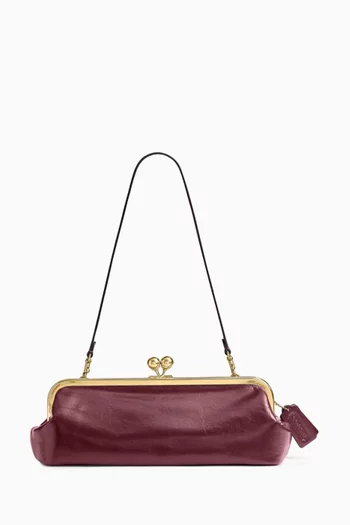 Kisslock Frame Bag 30 in Glazed Leather