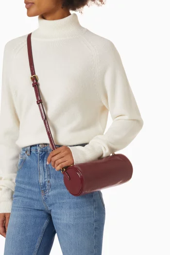 Barrel Bag in Glazed Leather