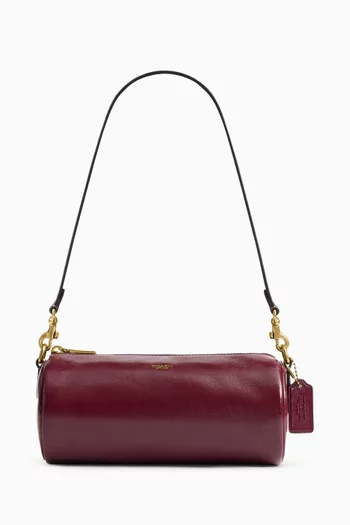 Barrel Bag in Glazed Leather