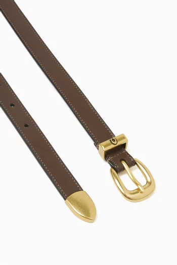 C Harness Buckle Belt in Refined Leather