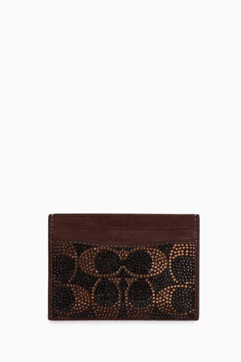 Essential Card Case With Crystal Signature