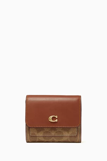 Mila Small Flap Wallet in Signature UpcraftedLeather