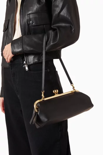 Kisslock Frame Bag 30 in Glovetanned Leather