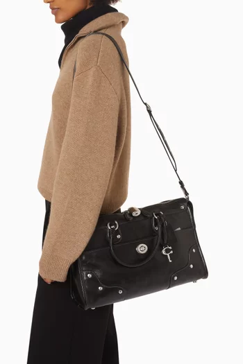 Rhyder Satchel Bag 38 in Glazed Leather