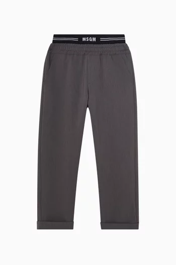 Logo Elastic Pants