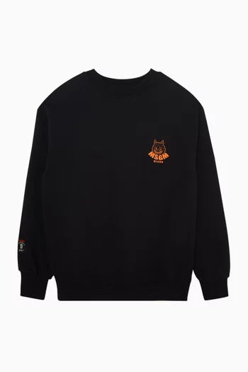 Logo Sweatshirt in Fleece