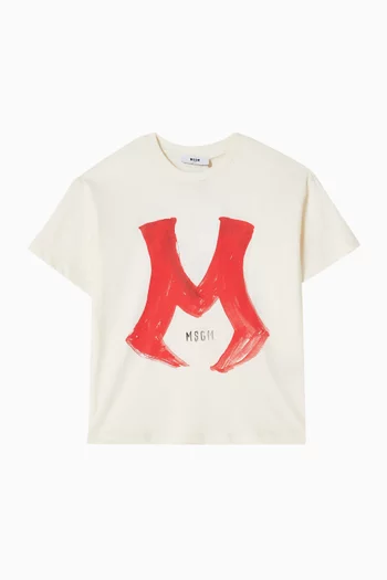 Logo-print T-shirt in Cotton