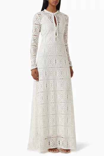 Casilda Crochet Maxi Dress