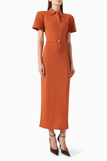 Polo Dress in Cotton Jersey