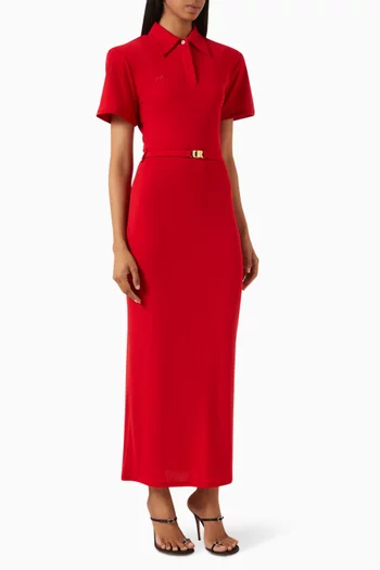 Polo Dress in Cotton Jersey