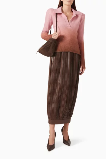 Degrade Polo in Mohair Blend