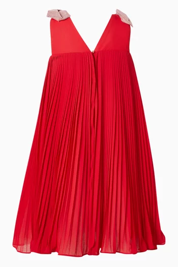 Pleated Trapeze Dress