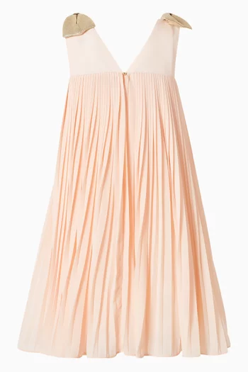 Pleated Trapeze Dress