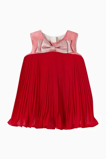 Pleated Trapeze Dress