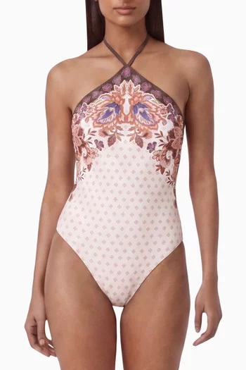 Vienna Halterneck One-piece Swimsuit