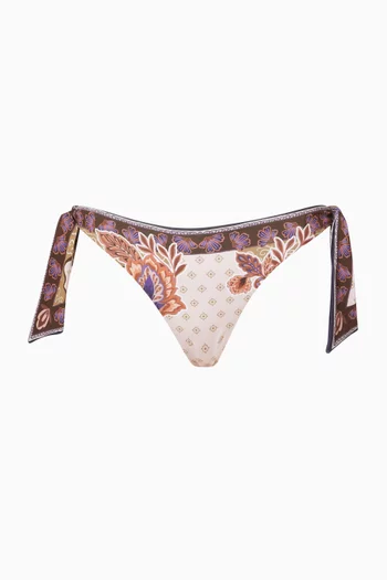Tanga Scarf-print Bikini Briefs