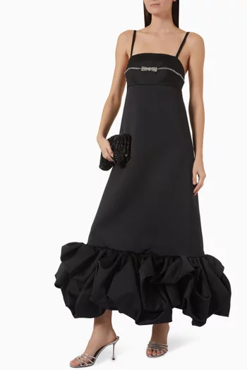 Sierra Embellished Dress in Duchesse Satin