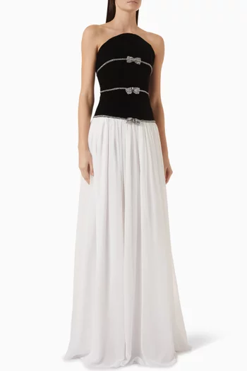 Yasmin Corset Gown in Velvet