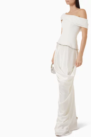 Alexandra Gown in Crepe Satin