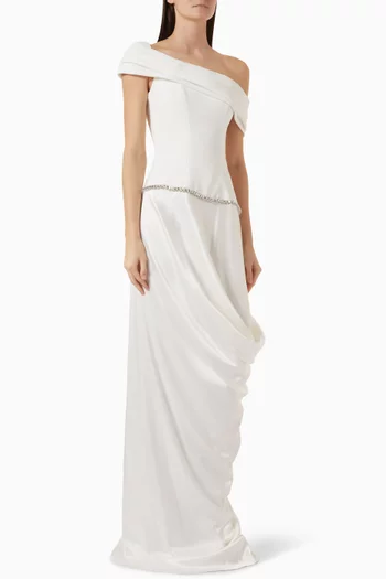 Alexandra Gown in Crepe Satin