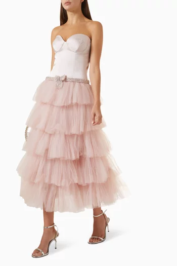 Savannah Corset Dress in Tulle