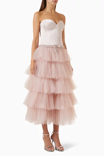 Savannah Corset Dress in Tulle