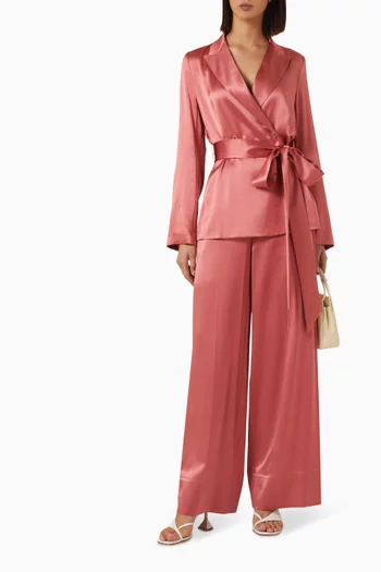 Archer Jacket in Silk Satin