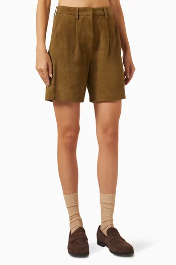 Suze Shorts in Light Suede