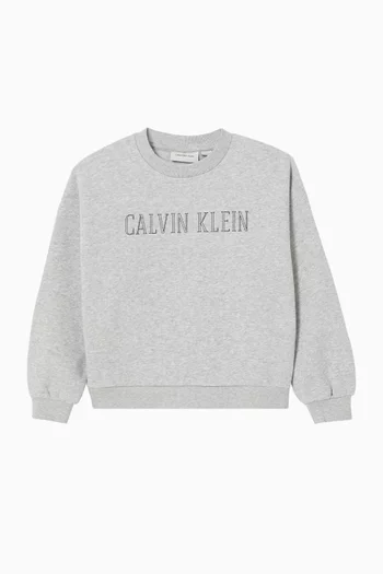Logo Sweatshirt in Fleece