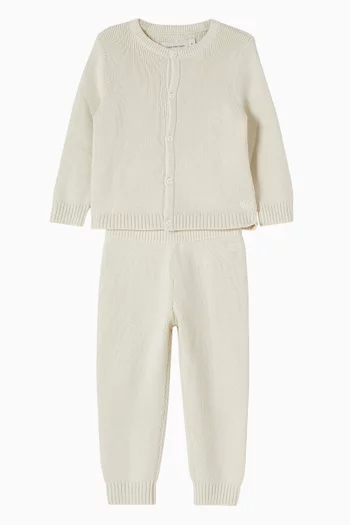 Knitted Cardigan & Pants Set