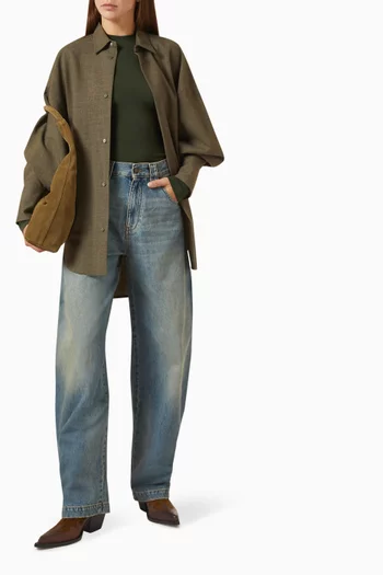 Carla Oversized Shirt in Wool