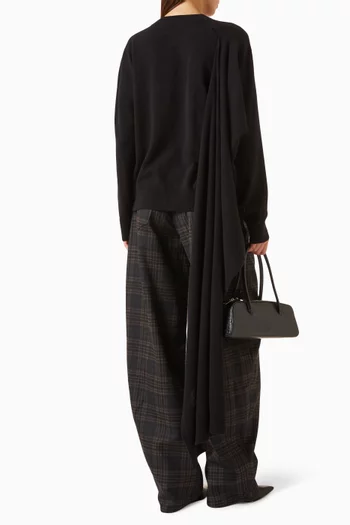Addison  Knit Scarf Top in Cashmere & Wool