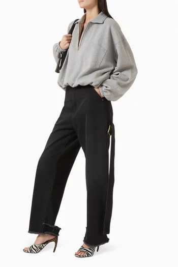 Alva Cropped Sweatshirt in Cotton