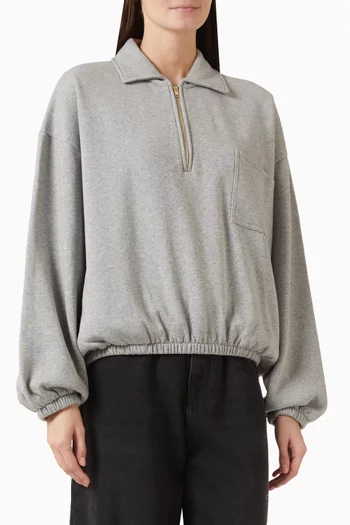 Alva Cropped Sweatshirt in Cotton