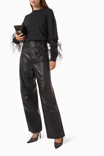 Troy Double Sleeve Feathers T-shirt