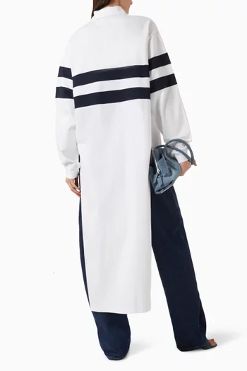 Jill Stripes Polo Rugby Shirt in Cotton