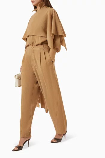 Phebe Wide-leg Pants in Cashmere & Wool
